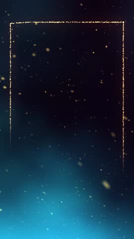 Christmas Reindeer with Sparkling Particles and Snow in Background with Copy Space for your Christmas Message