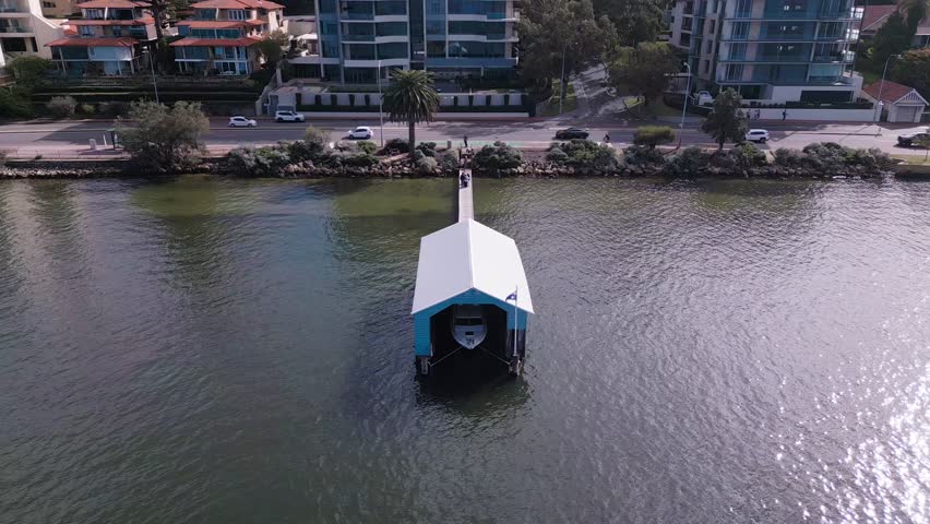 Aerial footage showing a bird