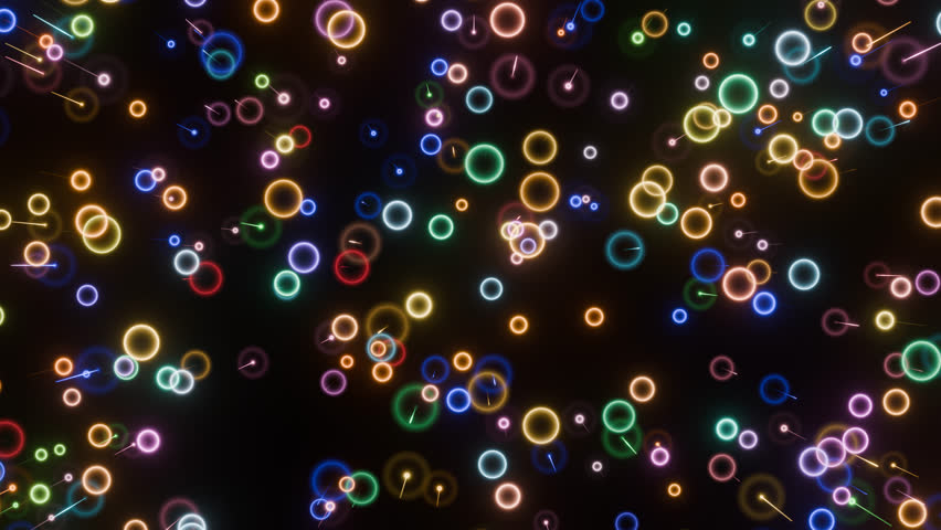 Colorful Glowing Rings Floating in Dark Space Abstract Background - Powered by Shutterstock - Get 15% off with code: PIKWIZARD15