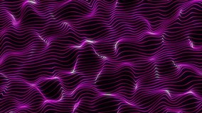 A dark background filled with undulating pink lines and glowing highlights, creating a dynamic wave pattern. - Powered by Shutterstock - Get 15% off with code: PIKWIZARD15