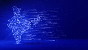 Digital India technology, India Map on technology abstract digital map of India global network tech background. financial economic, data transfer and cyber technology, business exchange, information - Powered by Shutterstock - Get 15% off with code: PIKWIZARD15