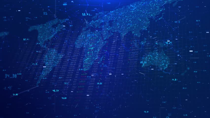 Futuristic Currency Exchange Stock Chart Finance Economy Display monitor data Trade, technology, investment analysis Business growth chart rising trend. Digital stock market data investment analysis - Powered by Shutterstock - Get 15% off with code: PIKWIZARD15