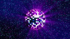 Night party background photo. Disco, party, music, dancing event , fun nightclub concept. Sparkling disco ball. night party. disco ball in nightclub. disco ball spins reflects colorful lights evening - Powered by Shutterstock - Get 15% off with code: PIKWIZARD15