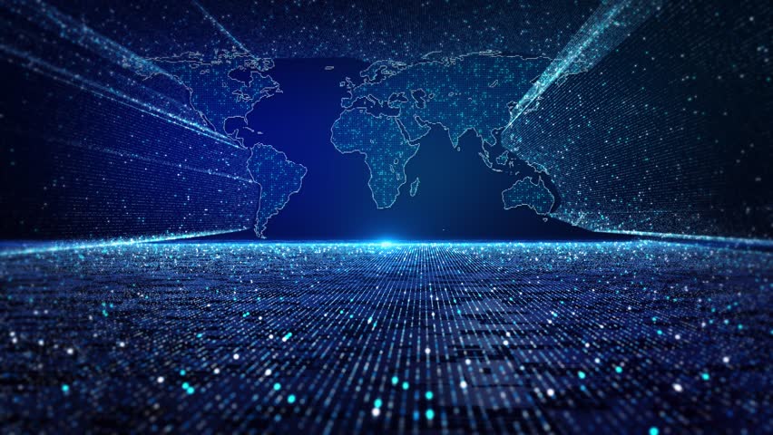 Worldwide digital network, global connection. presentation. Planet Earth. World wide Global network connection. World map. technology, innovation networks Digital world metaverse smart technology - Powered by Shutterstock - Get 15% off with code: PIKWIZARD15