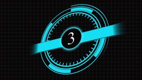 Cyan blue futuristic countdown timer number two sci fi technology hud interface digital clock loop. Futuristic countdown timer animation number two cyan blue sci fi technology. - Powered by Shutterstock - Get 15% off with code: PIKWIZARD15