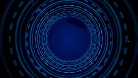 Futuristic Digital Blue Circular Tech Interface with Global Elements - Powered by Shutterstock - Get 15% off with code: PIKWIZARD15