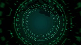 Futuristic Green Digital Interface with Circular HUD Elements - Powered by Shutterstock - Get 15% off with code: PIKWIZARD15