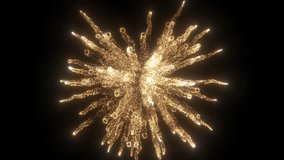 4K Animation of Radiating Golden Particles and Light Trails – Abstract Background for Events and Birthdays - Powered by Shutterstock - Get 15% off with code: PIKWIZARD15
