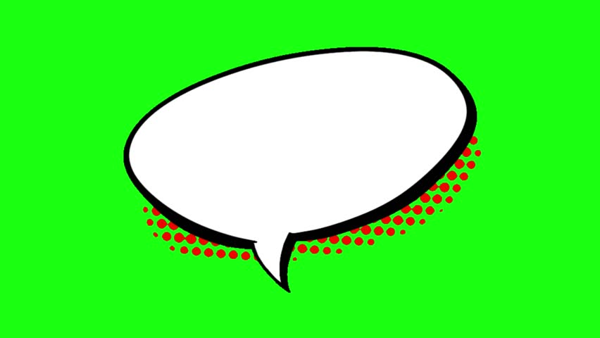 Green screen background animated speech bubble transparent animation bubbles talking