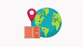 Global shipping and delivery concept with package and world map logistics - Powered by Shutterstock - Get 15% off with code: PIKWIZARD15