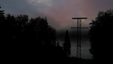 Drone Rising above Morning Mist