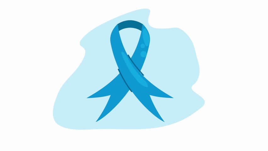 Blue awareness ribbon on a light blue background Keywords blue ribbon awareness ribbon symbol