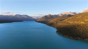 Slow panning aerial video of Abraham Lake and Icefields Parkway, Alberta - Powered by Shutterstock - Get 15% off with code: PIKWIZARD15