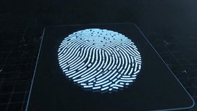 Advanced digital security concept featuring a central biometric fingerprint scan with glowing padlock icons, symbolizing robust data protection and secure online authentication - Powered by Shutterstock - Get 15% off with code: PIKWIZARD15