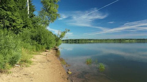 Sandy Beach on Early Summer Morning