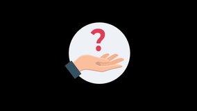 Question and Answer, Problem and Solution, Hand with Question Mark Animation Video - Transparent - Powered by Shutterstock - Get 15% off with code: PIKWIZARD15