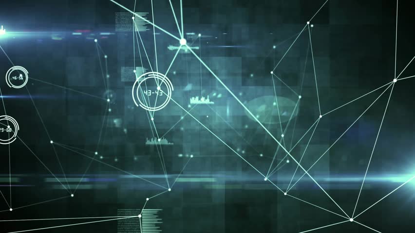 Glowing circle lighting up as clock interface rotating minute hand activating nodes streaming data. Futuristic, technology, analytics, digital, network, innovation, cyberspace - Powered by Shutterstock - Get 15% off with code: PIKWIZARD15