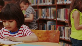 Kids reading, browsing at library as transparent code editor appearing expanding over tech demo. Children, education, literacy, digital, innovation, technology, learning - Powered by Shutterstock - Get 15% off with code: PIKWIZARD15