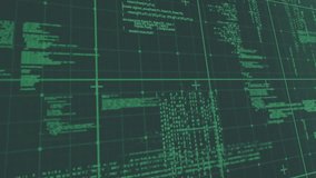 While code scrolling over green grid, floating 3D red hearts drifting down, filling center area. Digital, fantasy, neon, romantic, futuristic, animated, abstract - Powered by Shutterstock - Get 15% off with code: PIKWIZARD15