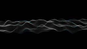 On start, white waveform rising, undulating and fading over binary streams visualizing data flow. Data, technology, abstraction, digital, motion, futuristic, visualization - Powered by Shutterstock - Get 15% off with code: PIKWIZARD15