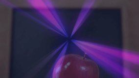 Light streams emerging behind red apple, swirling over open book pages to visualize energy cycle. Bioluminescence, energy flow, abstract, illumination, inspiration, scientific, vibrant - Powered by Shutterstock - Get 15% off with code: PIKWIZARD15