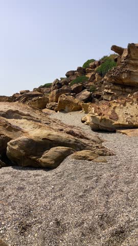 Breathtaking scenery of Cala Sardina Beach (Playa de Cala Sardina) in Andalusia, Spain