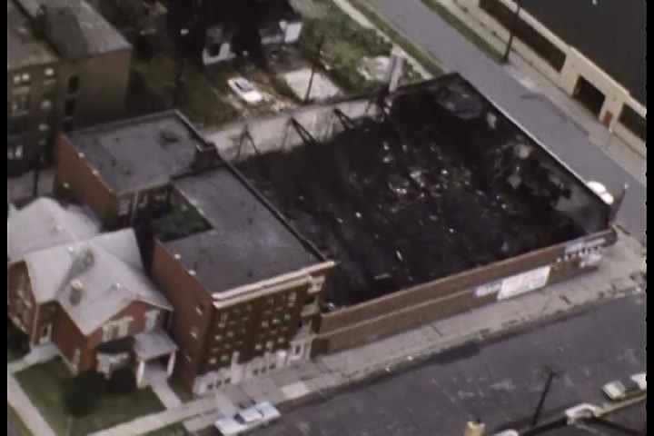 1960s - Silent unedited footage of aerials over the 1967 Detroit Riot aftermath. Royalty-Free Stock Footage #3930554