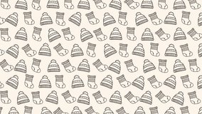 4K Cozy Winter Hat Sock Doodle Pattern Seamless Loop Animation Background - Powered by Shutterstock - Get 15% off with code: PIKWIZARD15
