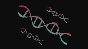 Medical DNA double helix animation abstract background molecular structure genetics. DNA strand animation medical technology molecular biology seamless motion graphics loop. - Powered by Shutterstock - Get 15% off with code: PIKWIZARD15