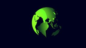 Green Earth globe animation rotating 3d model sustainability environment seamless 4k hd. Animated green Earth globe 3d model planet eco friendly environment loop 4k ultra hd. - Powered by Shutterstock - Get 15% off with code: PIKWIZARD15