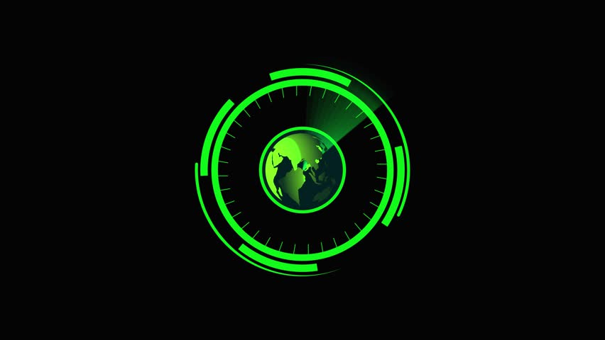 Animated green tech Earth globe rotating futuristic hud digital world map 4k ultra hd. Green tech global Earth rotating animation futuristic hud interface planet scan 4k hd. - Powered by Shutterstock - Get 15% off with code: PIKWIZARD15