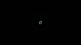 Gradient loading circle progress bar animation tech ui element dark background. Digital interface loading circle animation countdown timer progress bar seamless loop. - Powered by Shutterstock - Get 15% off with code: PIKWIZARD15