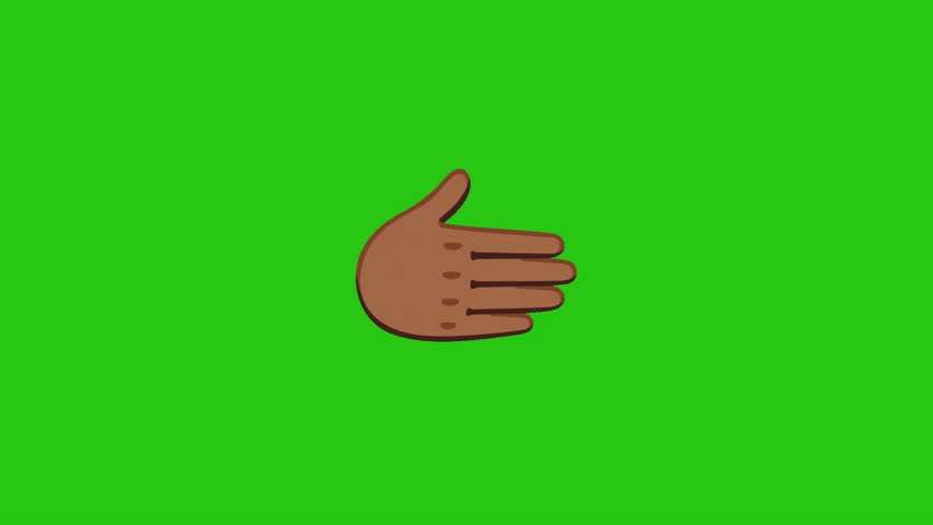 Brown hand displaying a thumbs up on a vibrant green backdrop.