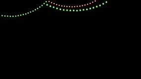 multicolor string lights, new year and christmas light alpha channel animation,
 holiday and birthday party celebration design element - Powered by Shutterstock - Get 15% off with code: PIKWIZARD15