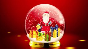 Merry Christmas celebration with beautifully wrapped gifts, holiday decorations, and festive lights  on a glass globe — creative Christmas gift ideas and joyful holiday mood. - Powered by Shutterstock - Get 15% off with code: PIKWIZARD15