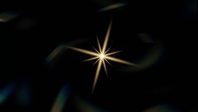 Captivating golden starburst effect with subtle lens flares and dust particles on a dark background for visual projects - Powered by Shutterstock - Get 15% off with code: PIKWIZARD15