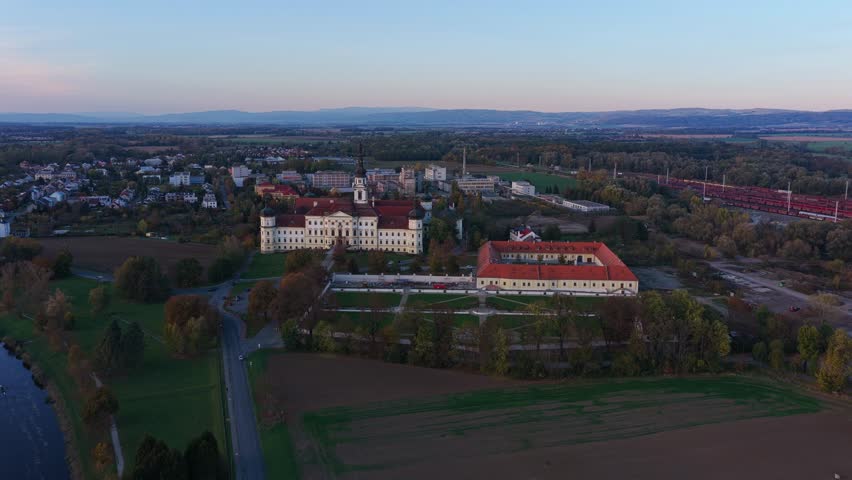 Olomouc Military Hospital from a bird