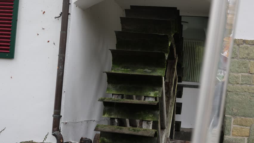 old water mill at creeck for energy in Paderborn, NRW, Germany