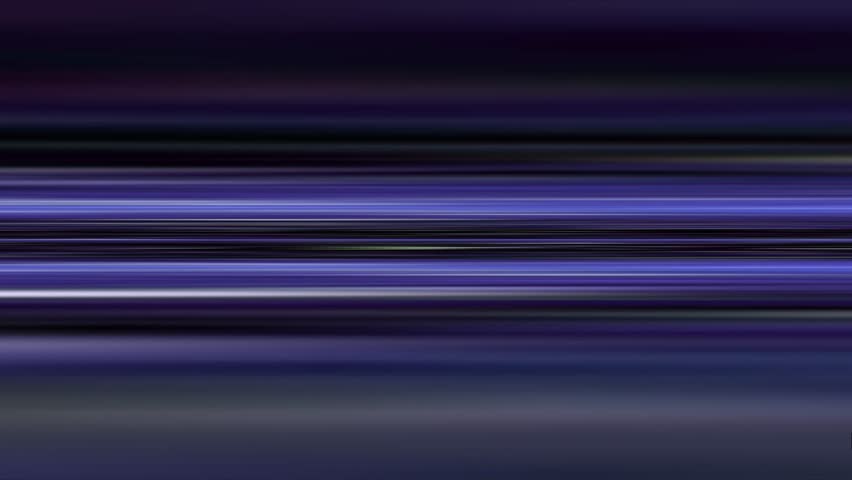 Seamless loop of abstract, high-speed horizontal light streaks, simulating a futuristic hyperspace jump or fast digital data transfer