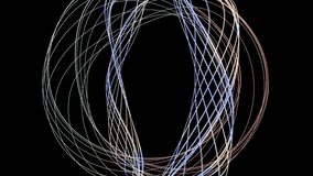 Abstract Light Trails Forming Intertwined Circles Against Black Background - Powered by Shutterstock - Get 15% off with code: PIKWIZARD15