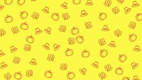 A cheerful seamless pattern featuring pumpkins, leaves, and pilgrim hats, perfect for fall-themed designs and backgrounds. Ideal for Thanksgiving and autumn projects. - Powered by Shutterstock - Get 15% off with code: PIKWIZARD15