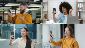 Business professionals engage in remote video communication during a conference - Powered by Shutterstock - Get 15% off with code: PIKWIZARD15