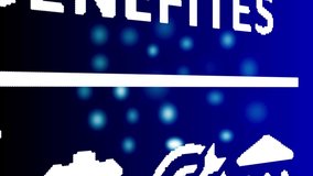 Technology Business Benefites managements animation , data analysis, organization management and technology. Teamwork, strategy, planning, marketing, cloud technology, employee icon animation . - Powered by Shutterstock - Get 15% off with code: PIKWIZARD15