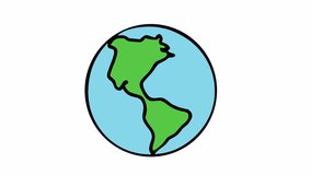 Arrow of global economic recession on Earth. Economic crisis, alpha channel. Cartoon - Powered by Shutterstock - Get 15% off with code: PIKWIZARD15