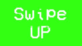 Swipe up text animation on greens screen - Powered by Shutterstock - Get 15% off with code: PIKWIZARD15