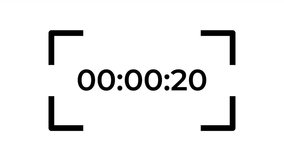 20 Second White Digital Countdown Timer Animation for Technology Videos, Motion Graphics, and Media Backgrounds - Powered by Shutterstock - Get 15% off with code: PIKWIZARD15