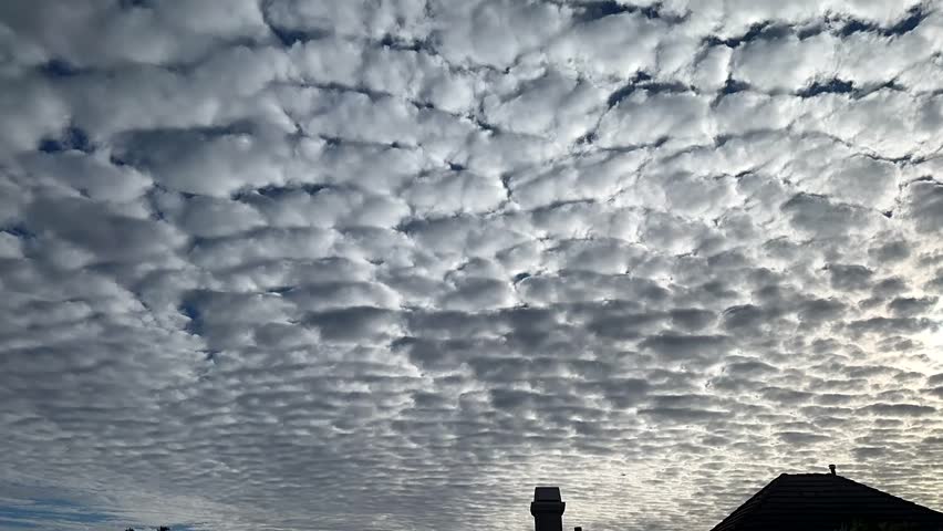 Dangerous levels of C02 (greenhouse gases) causing solar radiation (trapped heat) in the lower atmosphere. Cooling clouds breaking apart, a visible tipping point for global warming and climate change.