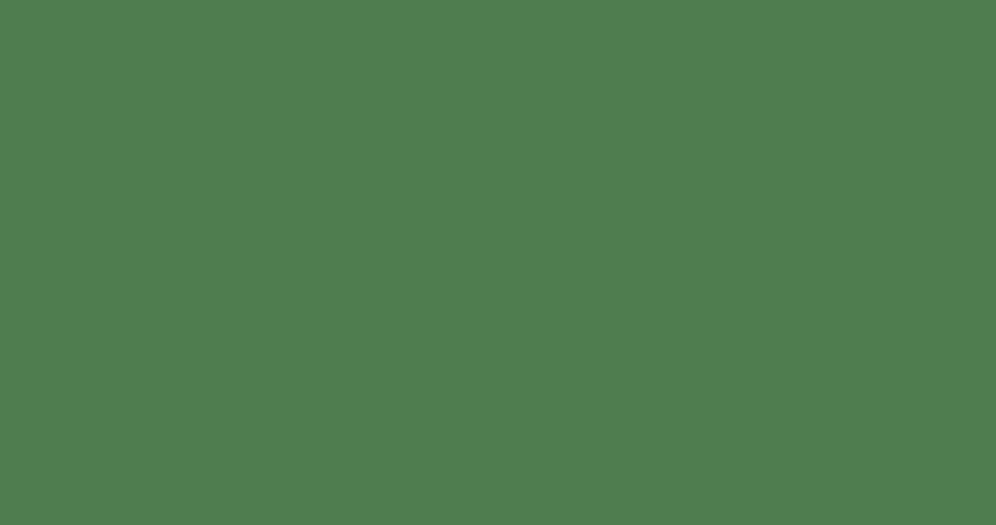 Santa hand in a red suit with a white fur cuff and glove holding a cup of coffee isolated on a green background. Perfect for Christmas banners, cards, and holiday advertising.