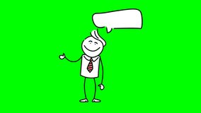3D stick guy character talking with speech bubble on green screen, perfect for communication, business, social media, and digital presentation projects.
 - Powered by Shutterstock - Get 15% off with code: PIKWIZARD15