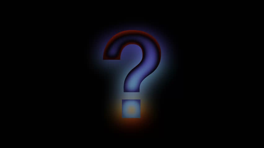 Question Mark Logo Thermal Gradient Background V3